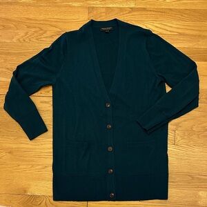 🍃 Banana Republic Forest Green Cardigan – Size S